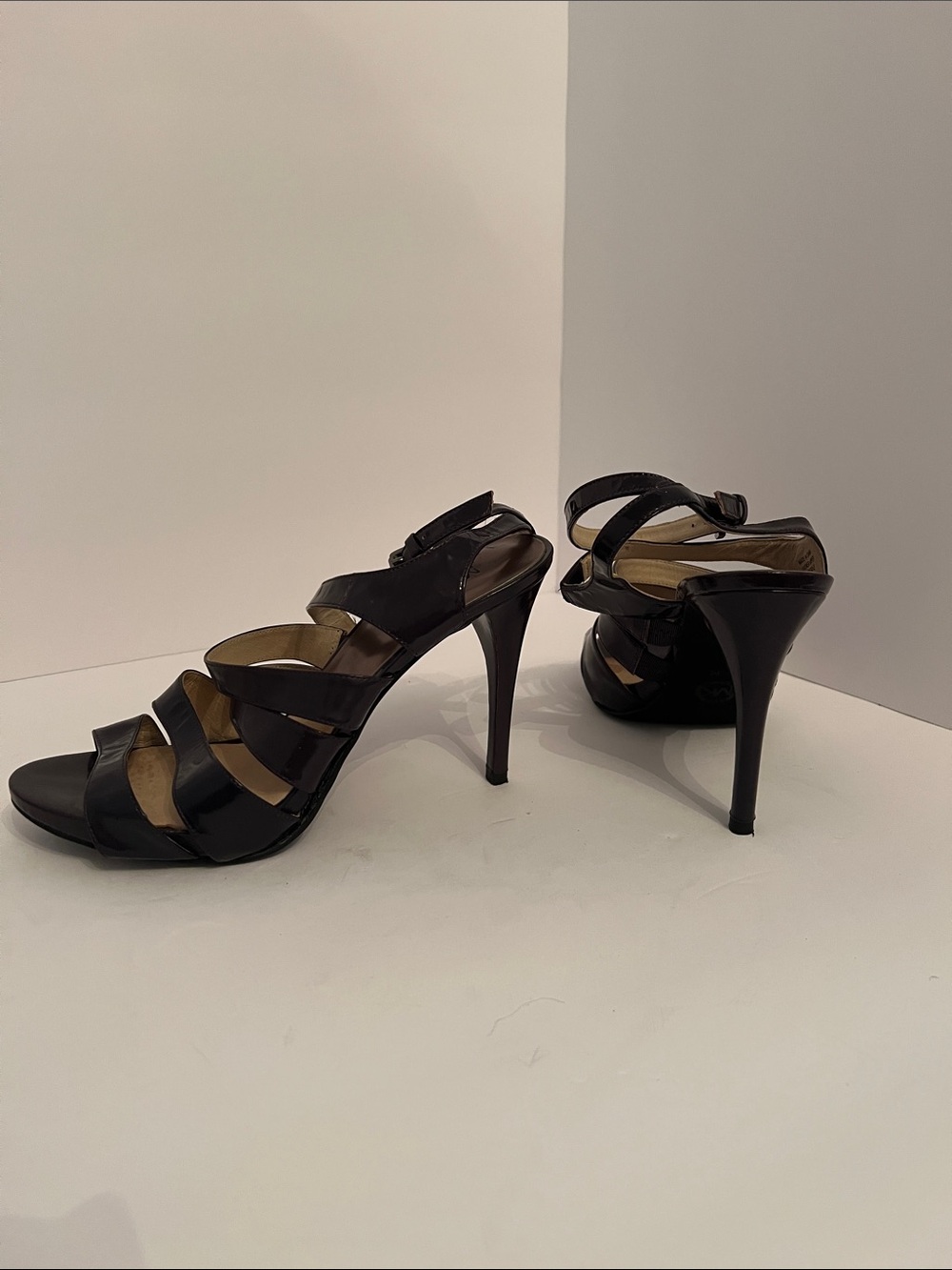 Michael Kors Black Strappy Stiletto Sandals - Picture 3 of 3